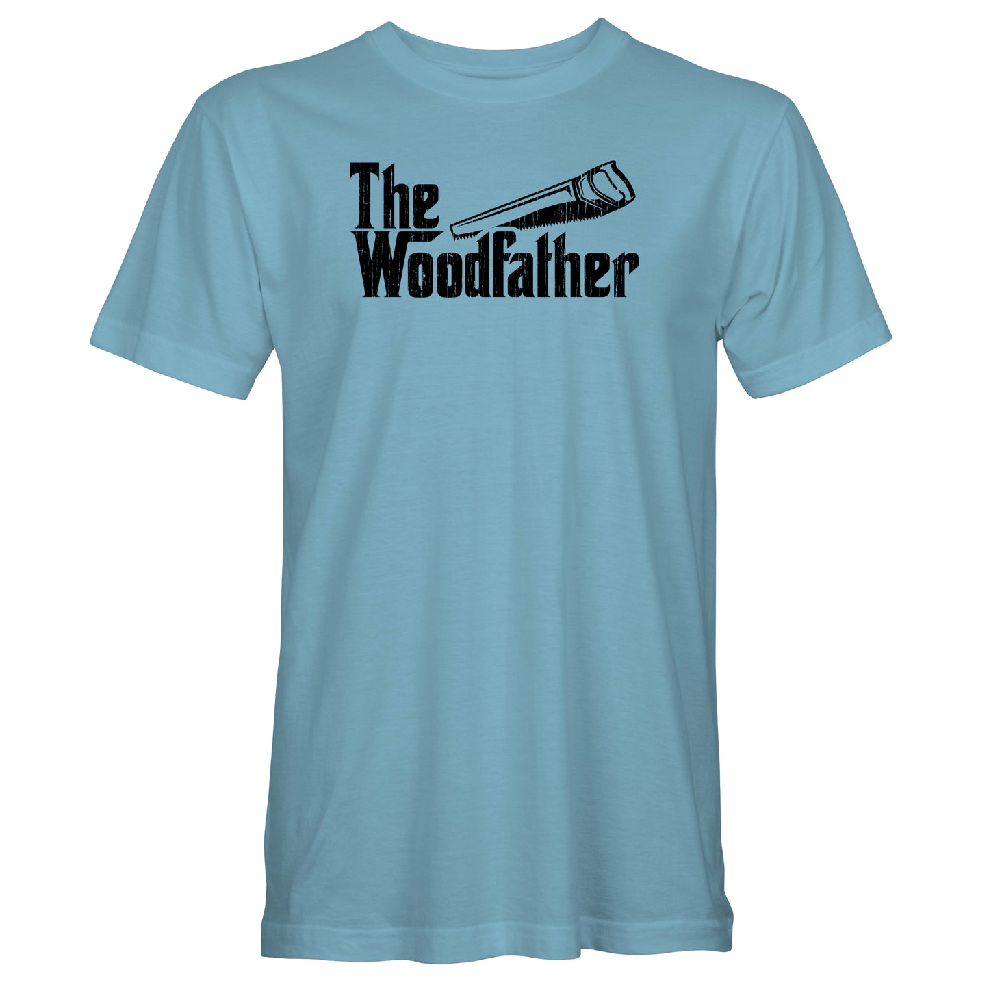 Funny Carpenter T-Shirt, Woodfather Parody Gift Idea, Humorous Woodworking Joiner Tee Shirt T Top, Handsaw