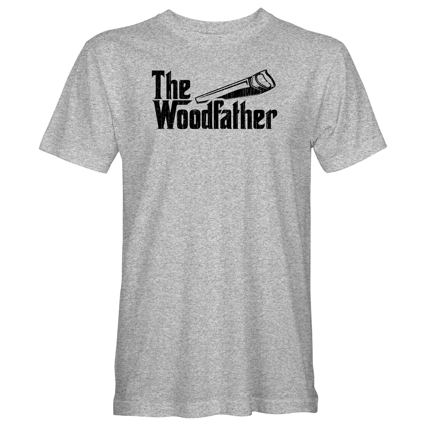 Funny Carpenter T-Shirt, Woodfather Parody Gift Idea, Humorous Woodworking Joiner Tee Shirt T Top, Handsaw