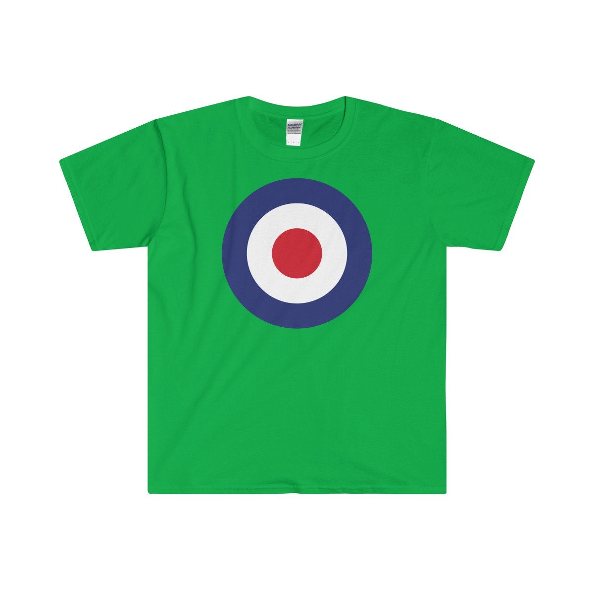 RAF Roundel Target Bullseye Red White & Blue MOD Circle Men's Fitted Short Sleeve Tee