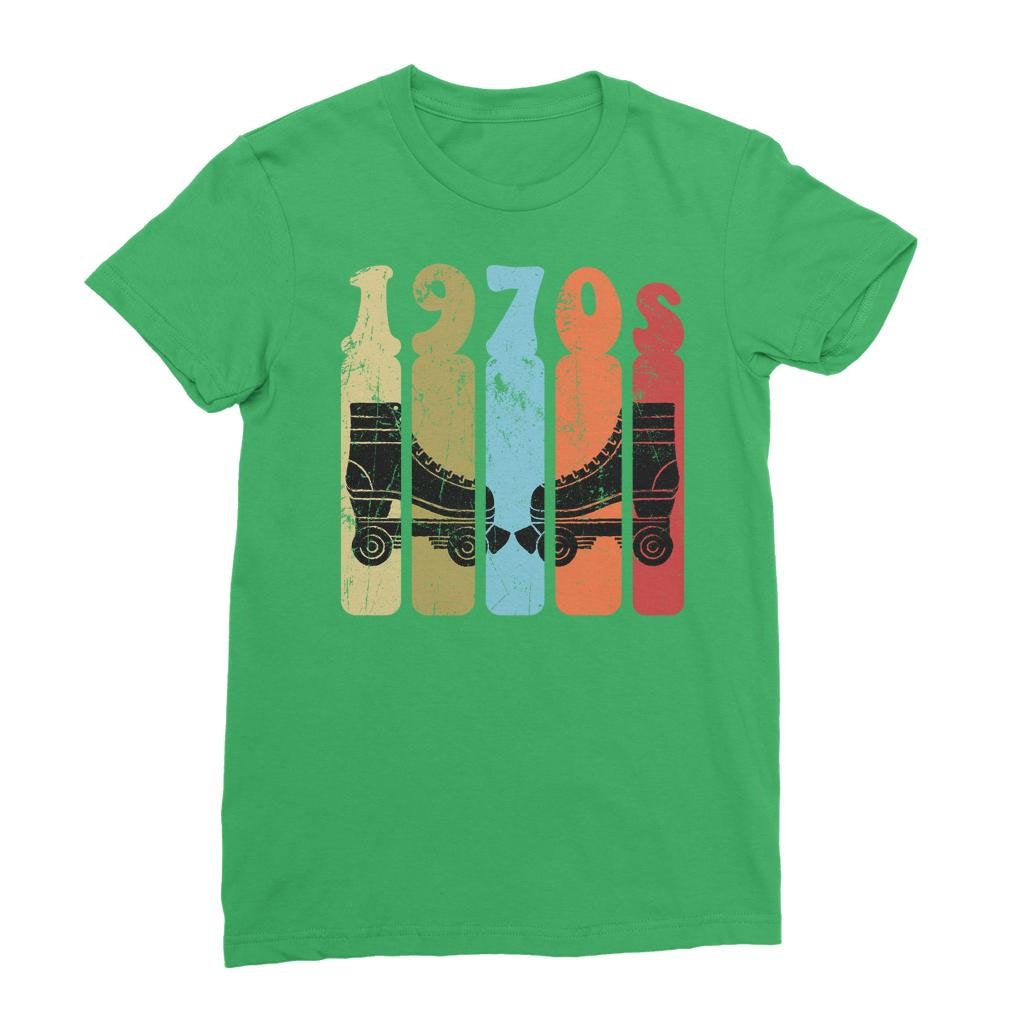 Roller Skates 70s Disco Derby Retro Vintage Worn Classic Women's T-Shirt