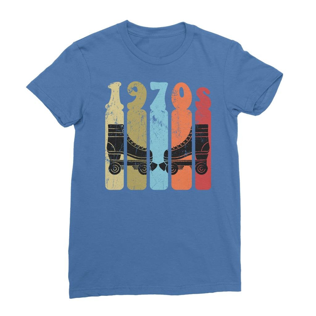 Roller Skates 70s Disco Derby Retro Vintage Worn Classic Women's T-Shirt