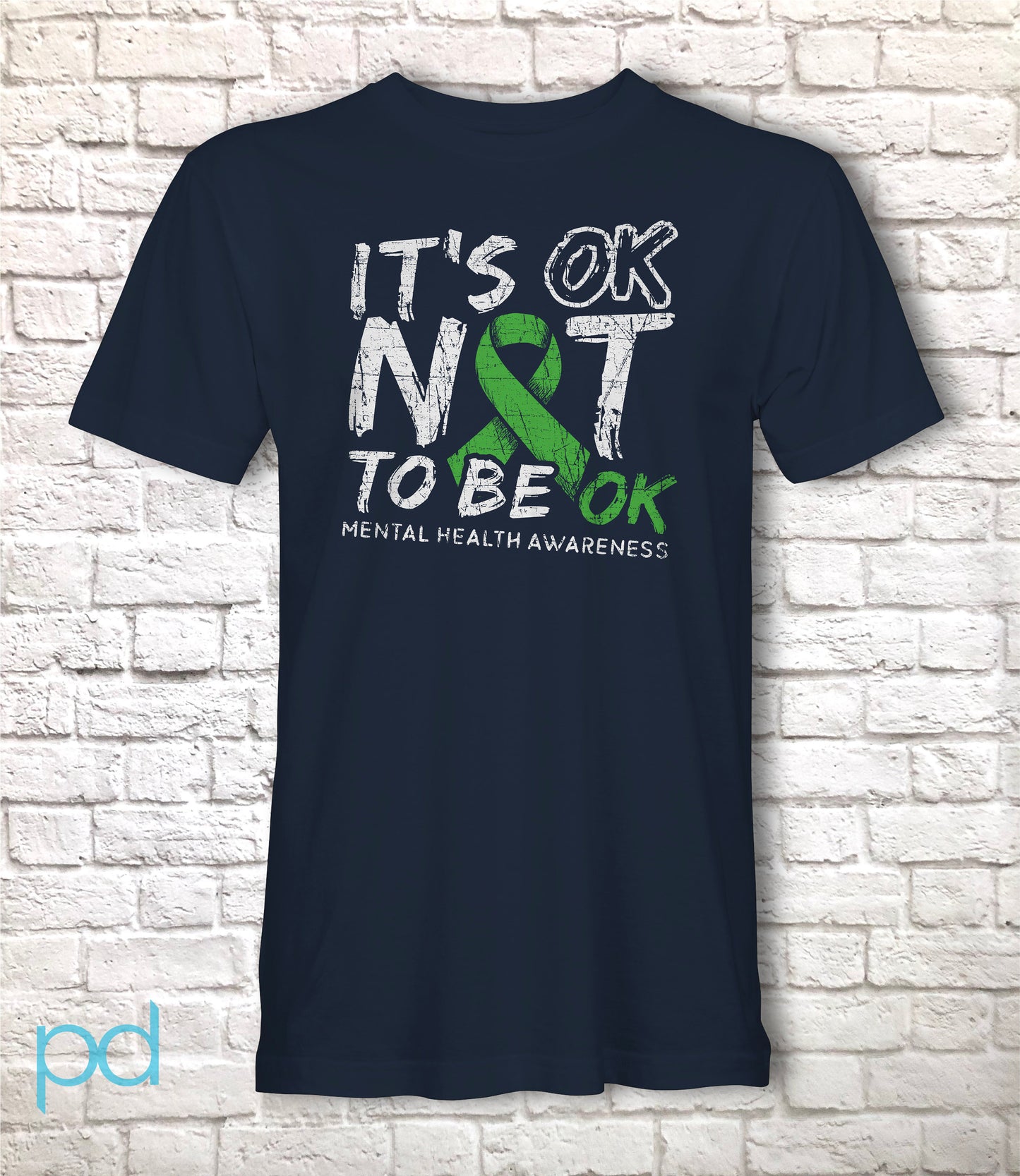 Mental Health Awareness T-Shirt, It's OK Not To Be OK, Unisex Jersey Short Sleeve Tee Shirt Top