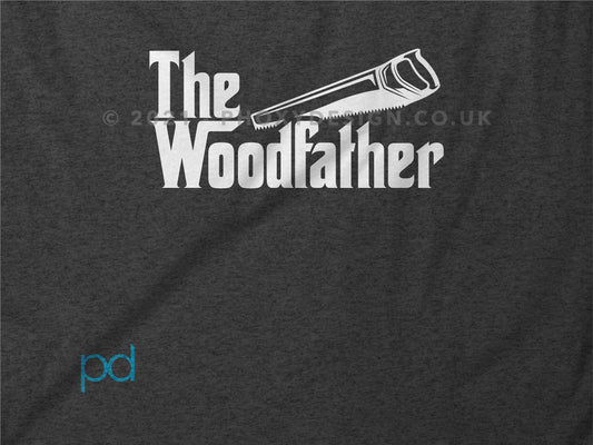 Funny Carpenter Long Sleeve T-shirt, Woodfather Parody Gift Idea, Humorous Woodworking Joiner Longsleeve Tee Shirt, Handsaw Clean
