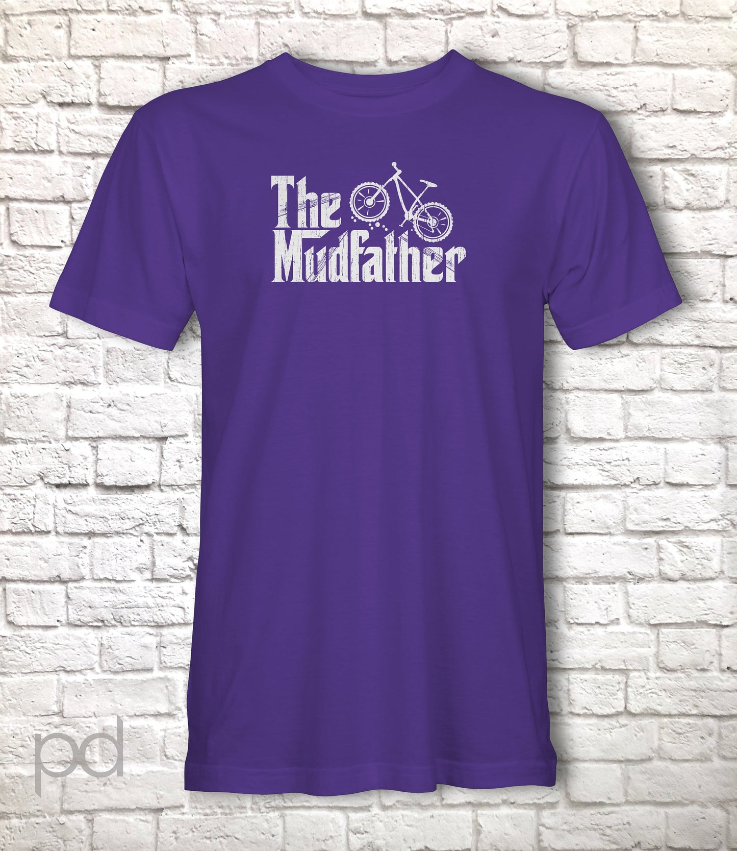 Funny Mountain Biker T-Shirt, Parody The Mudfather Gift Idea, Humorous MTB Downhill Tee Shirt T Top