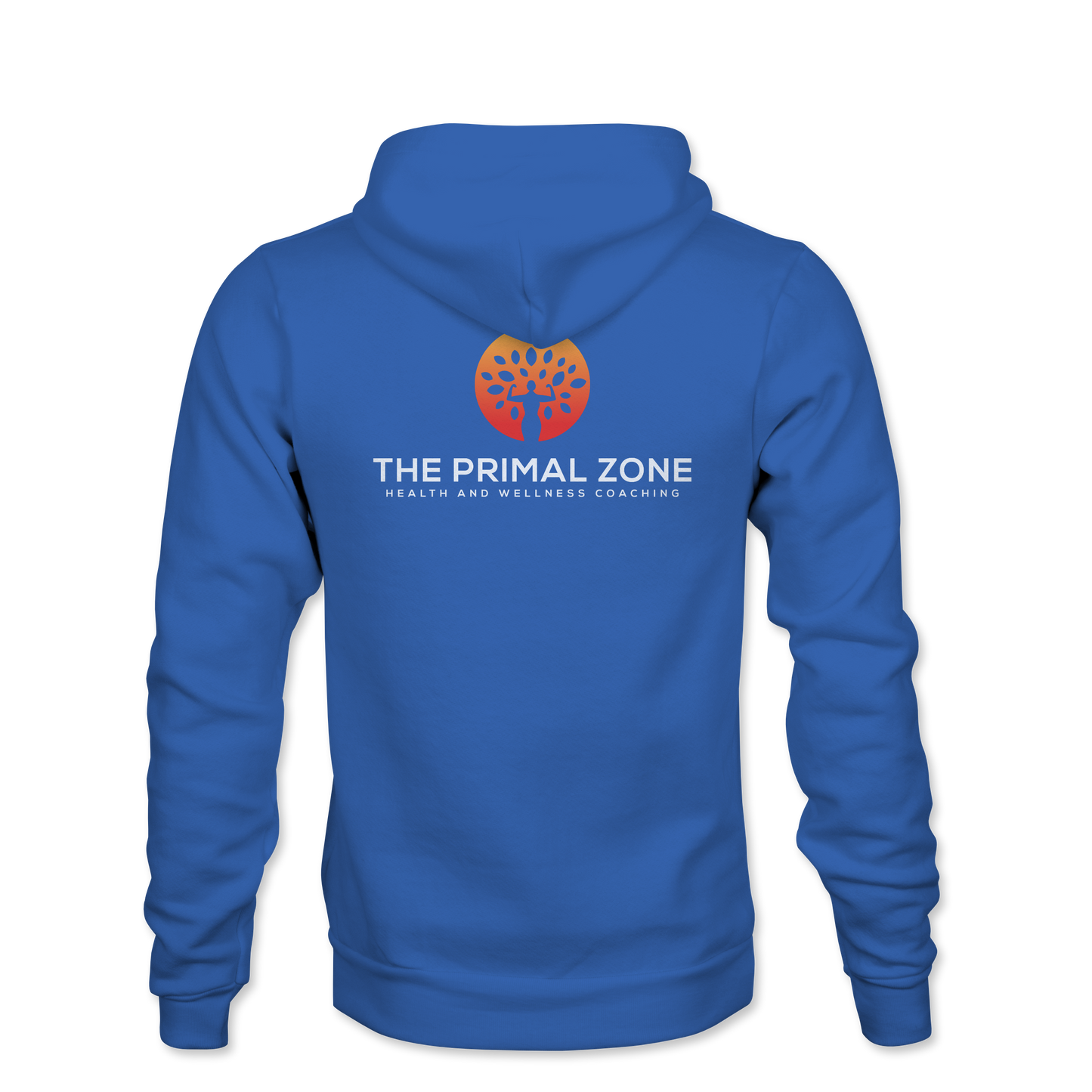 The Primal Zone - Zip Hoodie Back - Royal Blue