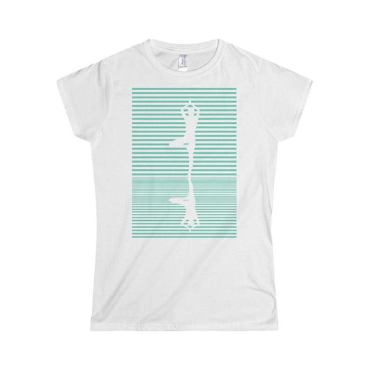 Yoga Tree Pose (Vrksasana Light Blue) Women&#39;s Softstyle TShirt
