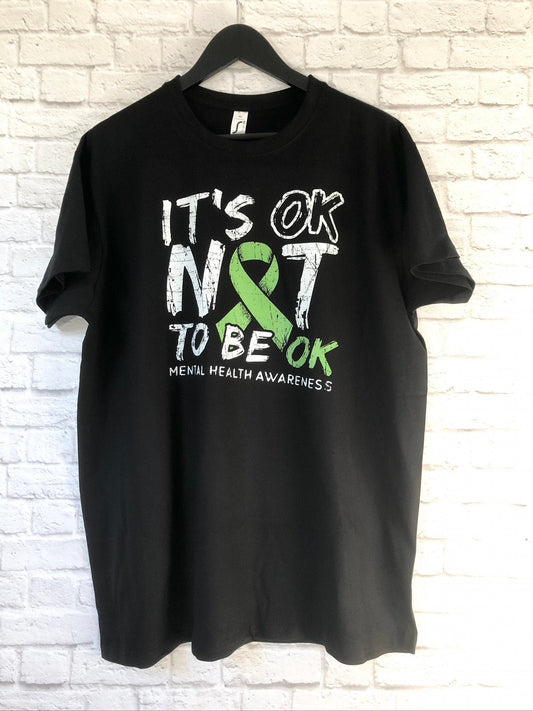 Mental Health Awareness T-Shirt, It&#39;s OK Not To Be OK, Unisex Jersey Short Sleeve Tee Shirt Top
